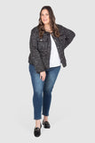 Evie Boucle Jacket - Multi Boucle, love your wardrobe, women's plus size jackets