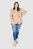 Charlie Double Breasted Blazer - Tan