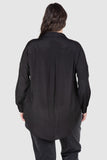 Iris Soft Placket Shirt - Black