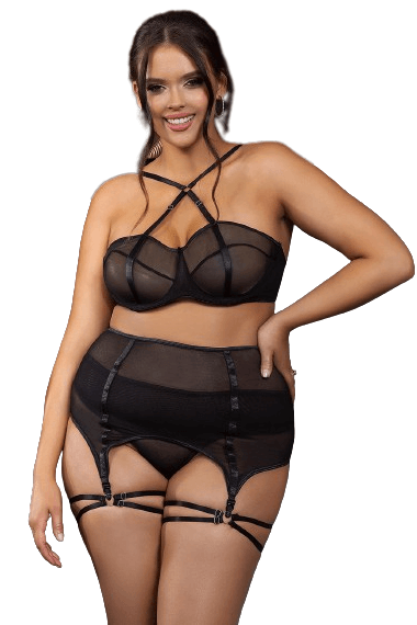 Myla Black Set, Bras By S, women's plus size lingerie