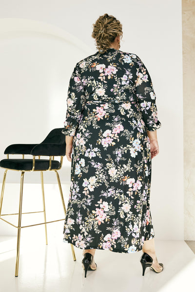 Rachel Wrap Dress in Floral Print
