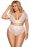 Annabelle White Set, Bras By S, women's plus size lingerie 