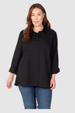 The Manhattan Cotton Overshirt (Black),,