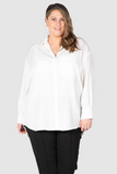 Phoebe Peached Over-shirt - White
