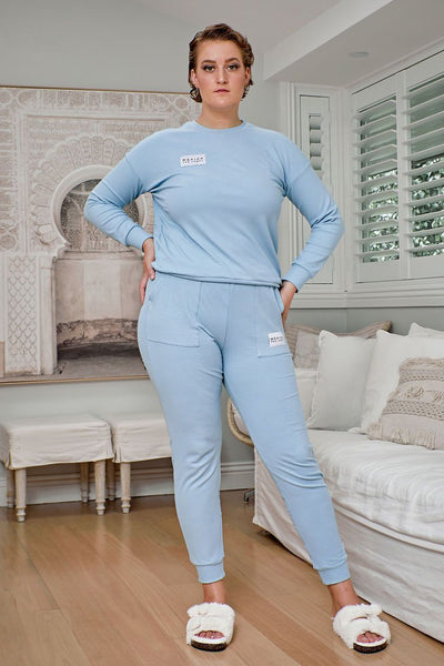 Comfort Queen - Top and Pant Separates - Sky Blue, Monica The Label, women's plus size loungewear