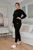 Comfort Queen - Top and Pant Separates - Midnight Black