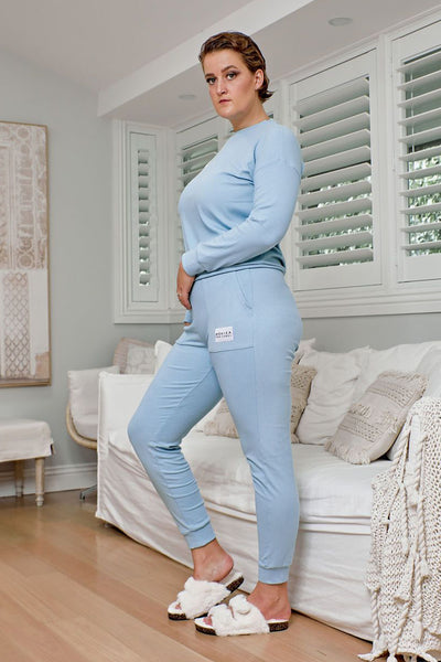 Comfort Queen - Top and Pant Separates - Sky Blue