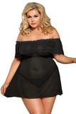 Sadie Black Babydoll, Bras By S, women's plus size lingerie
