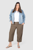 Emma Straight Leg Crop Pant - Clover, Love Your Wardrobe, women's plus size pants