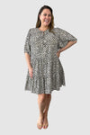Ocelot Spot Tiered Dress, Love Your Wardrobe, women's plus size dresses