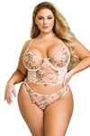 Lorelei Pink Set, Bras By S, women's plus size lingerie
