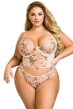 Lorelei Pink Set, Bras By S, women's plus size lingerie