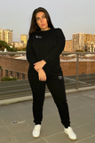 Good Vibes Jumper and Trackies Separates - Midnight Black, Monica The Label, women's plus size loungewear