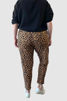Taya Knit Leopard Pant - Animal Print