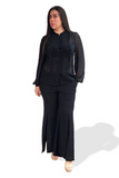 Primrose Pleated Blouse - Black, Monica The Label, women's plus size tops
