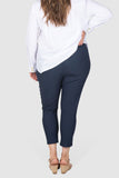 Invisible Zip Stretch Pant - Slate